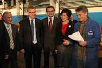 Niezwykły gość w Hucie Stalowa Wola Niezwykły gość w Hucie Stalowa Wola